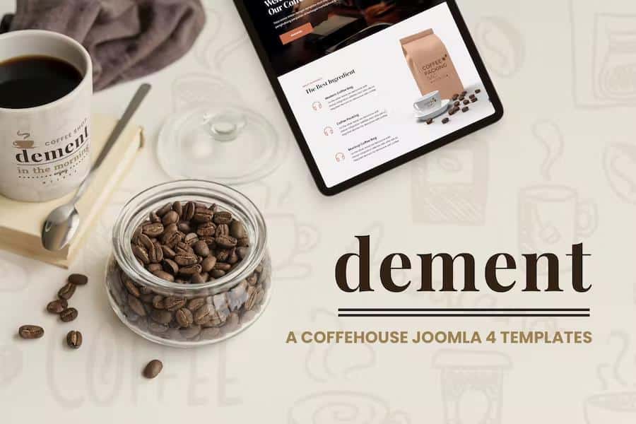 Dement – A Coffehouse Joomla 4 Templates Latest Version