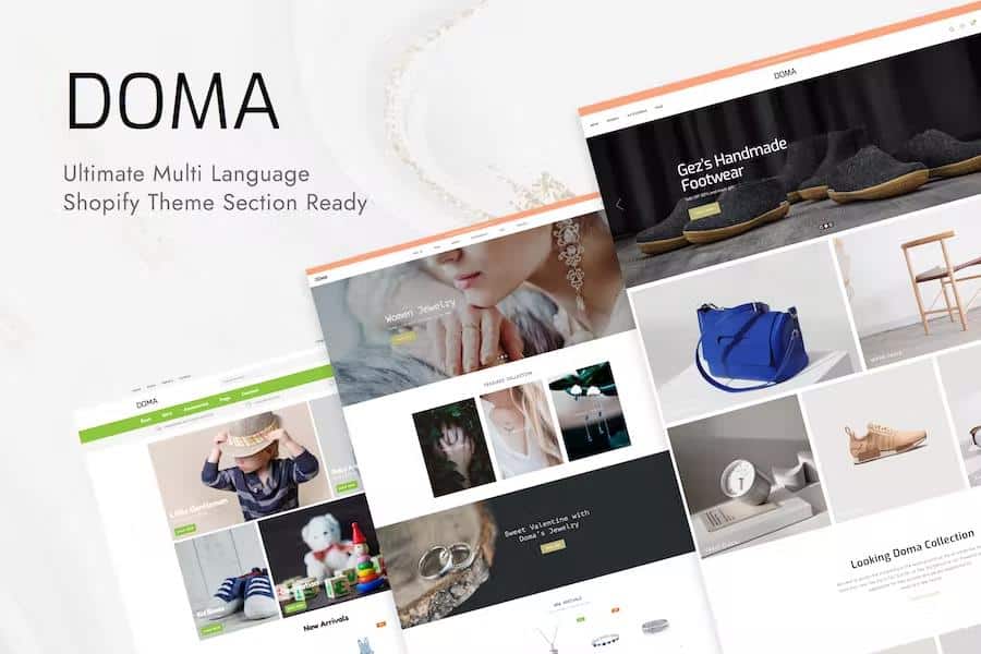 Doma – Ultimate Multi Language Shopify Theme Section Ready Latest Version