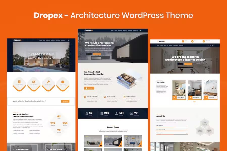 Dropex – Architecture WordPress Theme 1.0