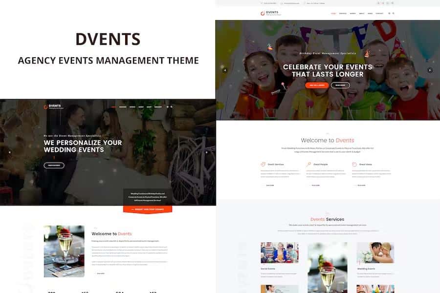 Dvents – Events Management Companies and Agencies WordPress Theme 1.2.3