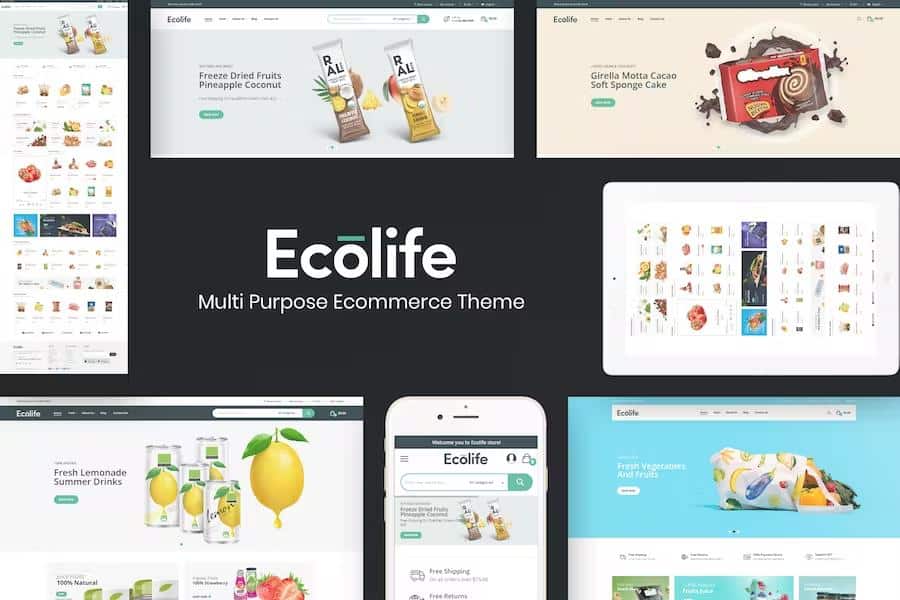 Ecolife – Organic, Food, Cosmetic & Multipurpose Opencart Theme Latest Version