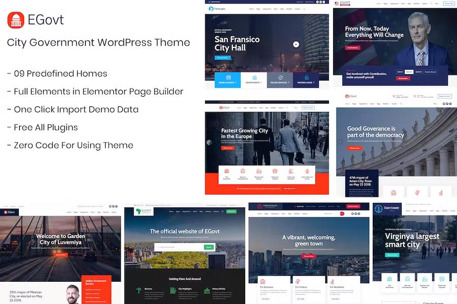 EGovt – City Government WordPress Theme 1.4.8