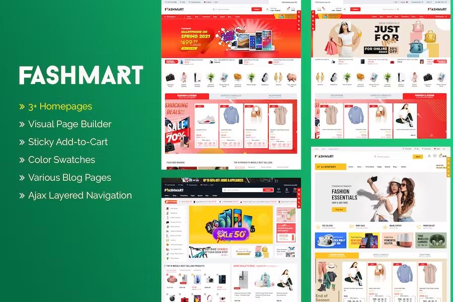 FlashMart – Responsive Multipurpose Sections Shopify Theme Latest Version