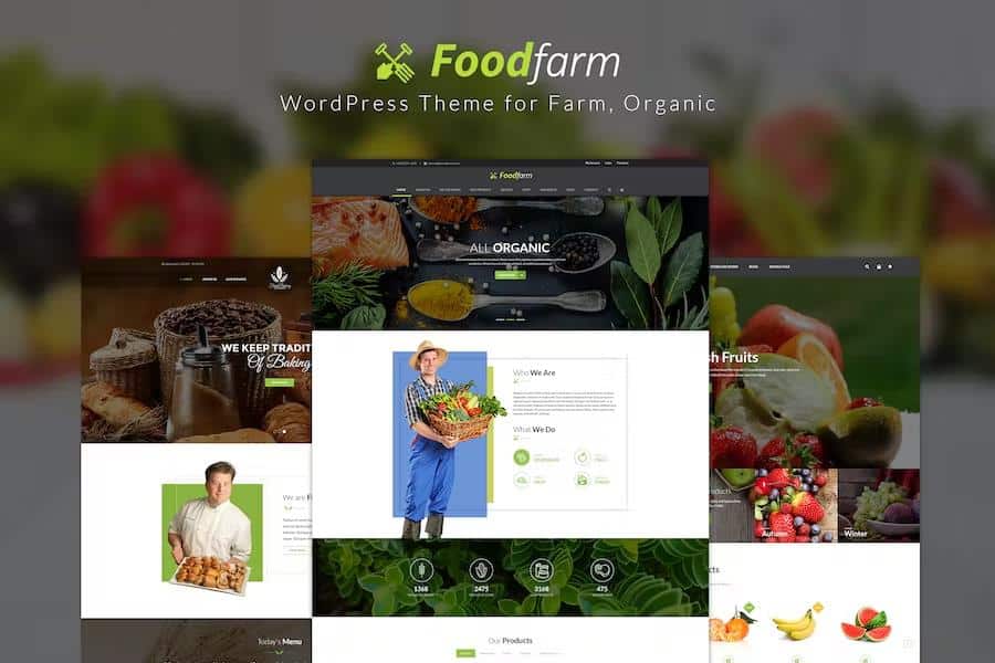 FoodFarm – WordPress Theme for Farm, Farm Services and Organic Food Store 1.8.9