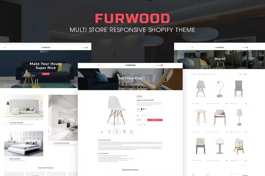 FurWood – Multi Store Responsive Shopify Theme Latest Version