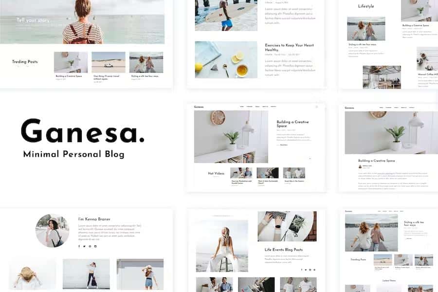 Ganesa – Minimal WordPress Personal Blog Theme 1.0.4