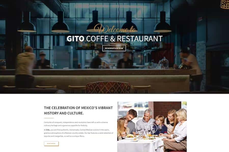 GITO – Cafe & Restaurant Drupal 9 Theme Latest Version