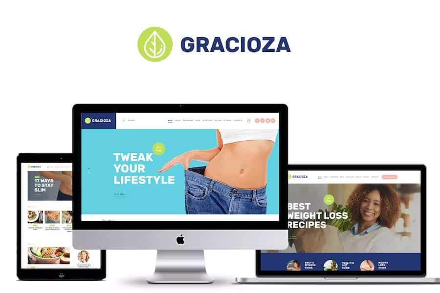 Gracioza – Weight Loss Company & Healthy Blog WordPress Theme 1.0.7