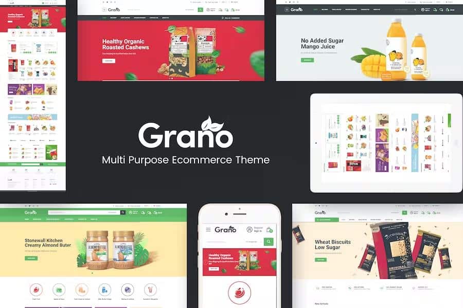 Grano – Organic & Food Responsive Prestashop Theme Latest Version