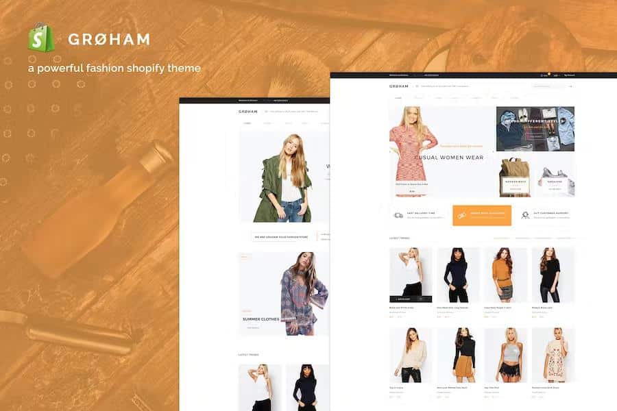 Groham – Fashion eCommerce Shopify Theme Latest Version