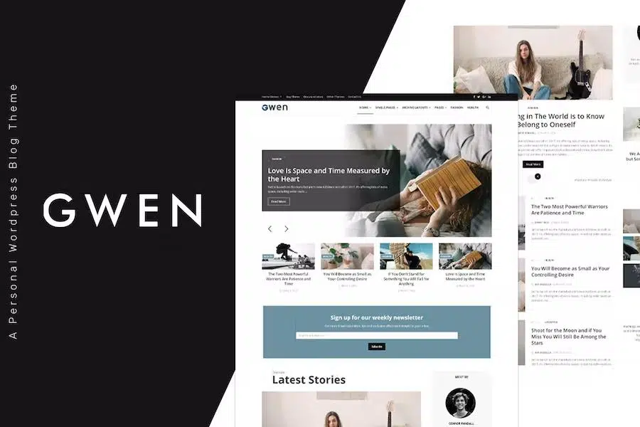 Gwen – Creative Personal WordPress Blog Theme 1.9