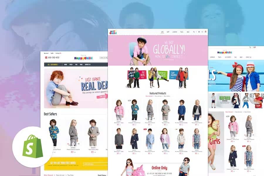 HappyChild – Multi Store Responsive Shopify Theme Latest Version