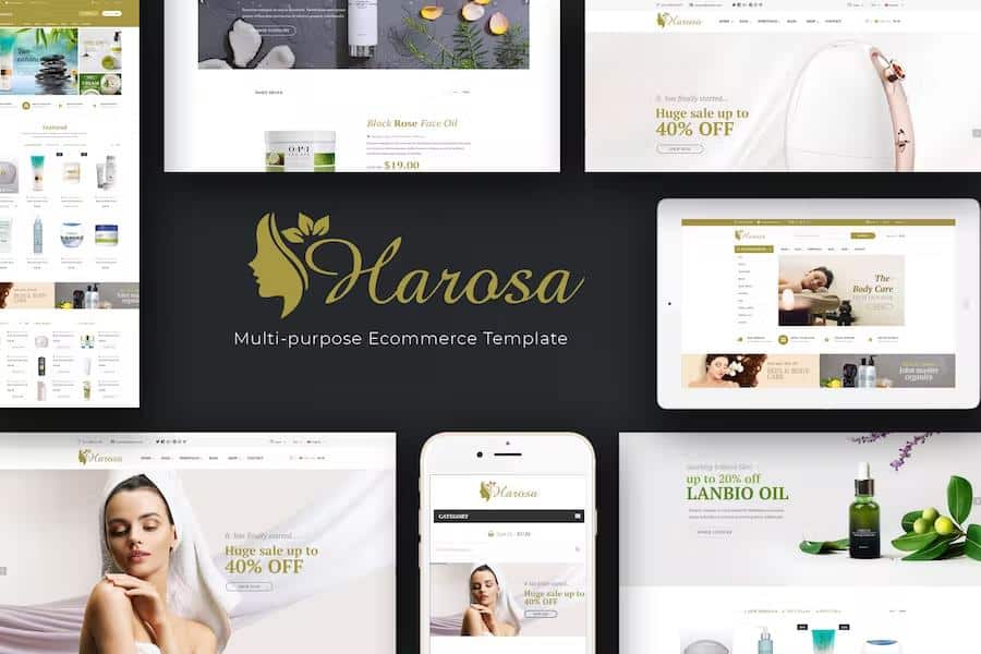 Harosa – Cosmetics and Beauty Prestashop Theme Latest Version