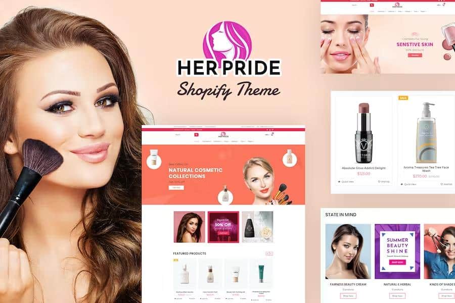 HerPride – SkinCare Shopify Store Theme Latest Version