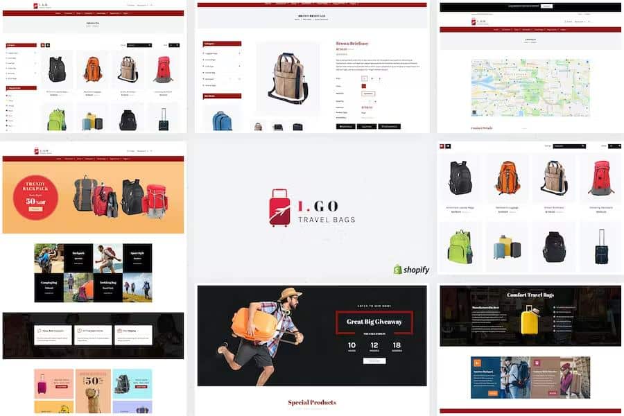 Igo – Travel Bag Shop Shopify Theme Latest Version