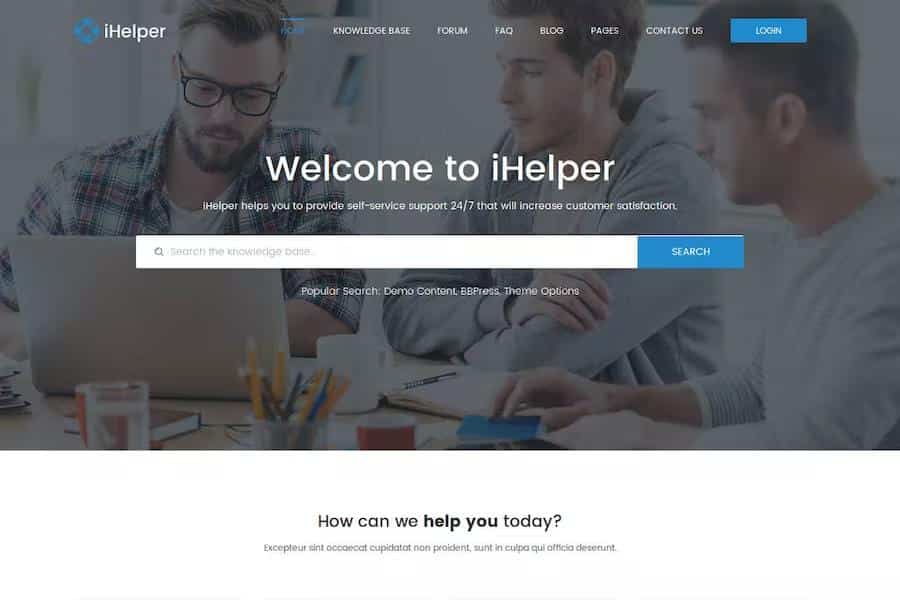 iHelper – Drupal Knowledge & Helpdesk Theme Latest Version