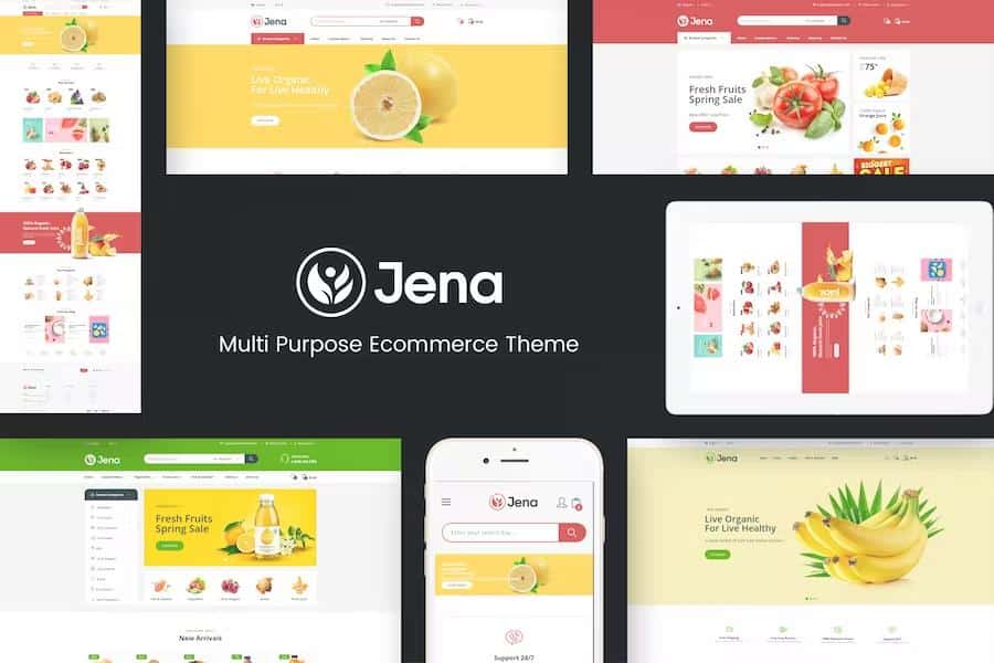 Jena – Organic & Food Responsive Prestashop Theme Latest Version