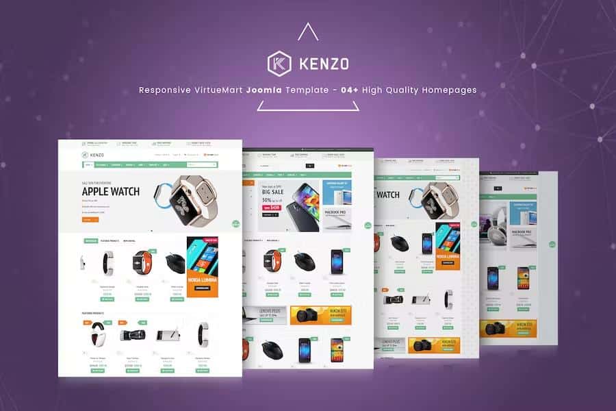 Vina Kenzo – Responsive VirtueMart Joomla Template Latest Version