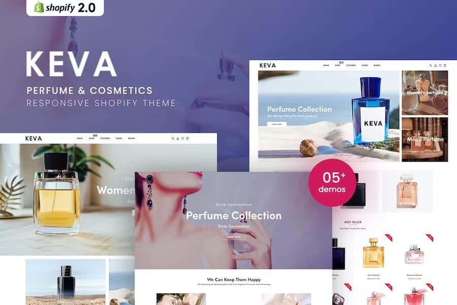 Keva – Perfume And Cosmetics Shopify Theme Latest Version