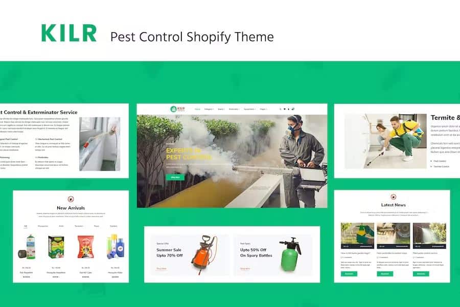 Kilr – Pest Control Shopify Theme Latest Version