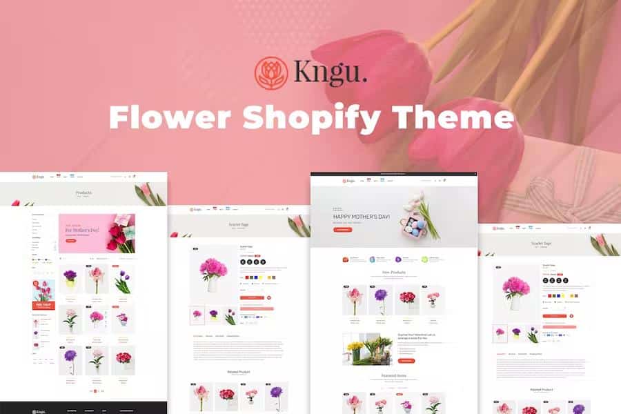 Kngu – Simple & Clean Flower Shop Shopify Theme Latest Version