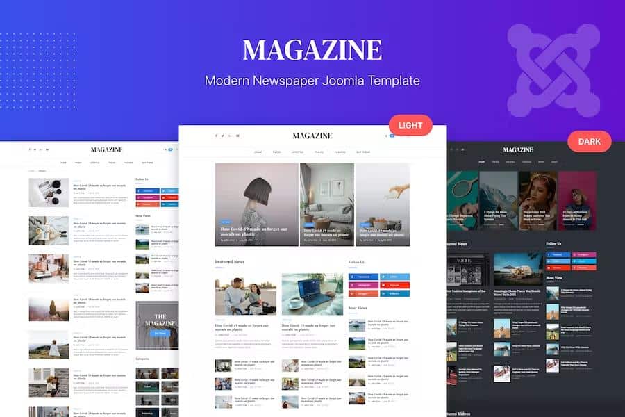 Magazine – Blog, Newspaper Joomla 4 Template Latest Version