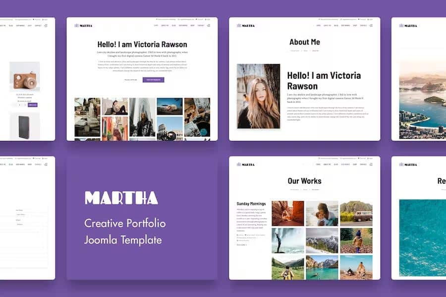 Martha – Creative Portfolio Joomla 4 Template Latest Version