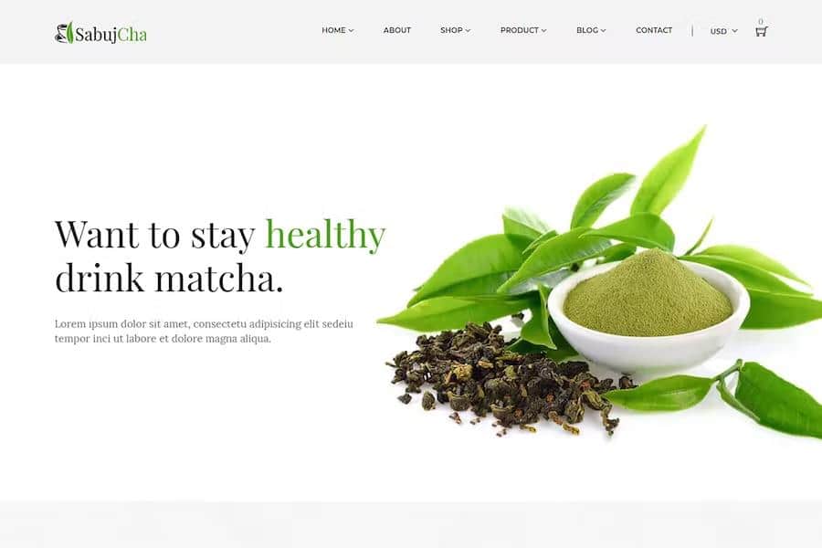 Matcha Shopify Theme – Sabujcha Latest Version