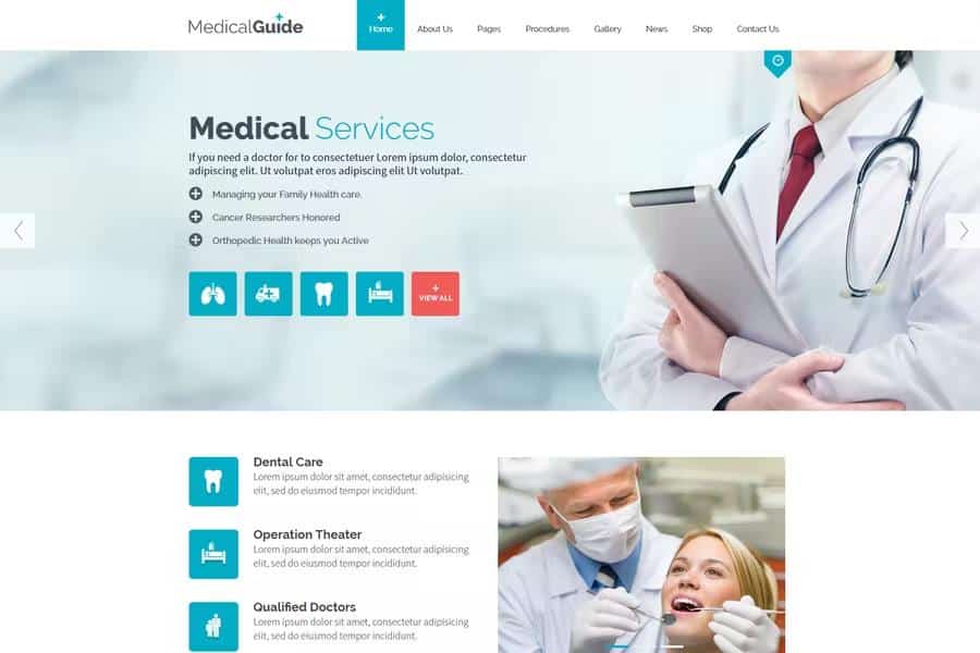 MedicalGuide Drupal Theme – Drupal Latest Version