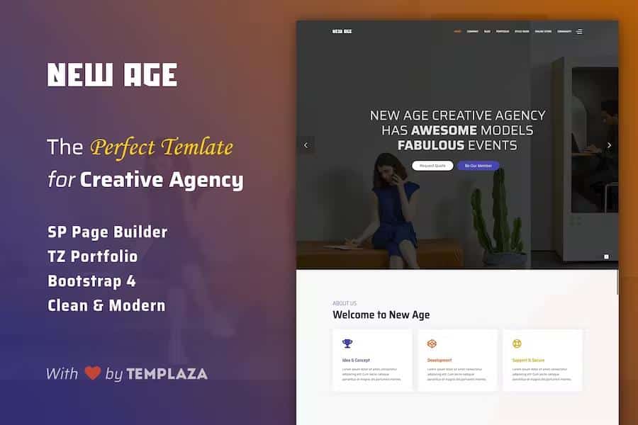 New Age – Creative Agency Joomla 4 Template Latest Version