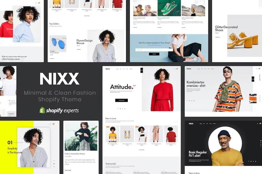 NIXX – Minimal & Clean Fashion Shopify Theme Latest Version