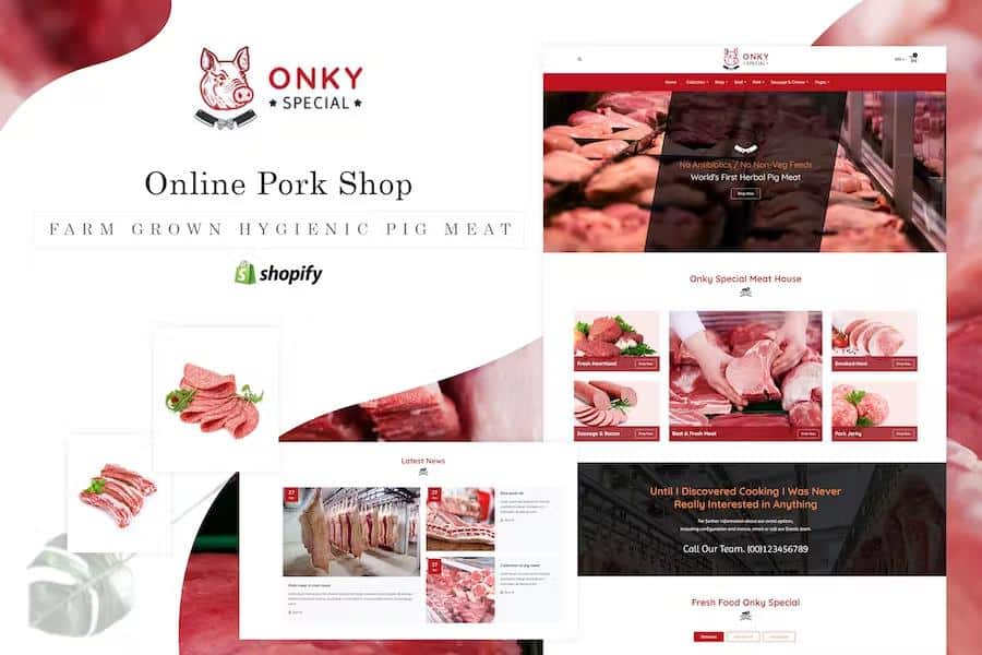 Onky – Butcher, Food and Meat Shop Shopify Theme Latest Version