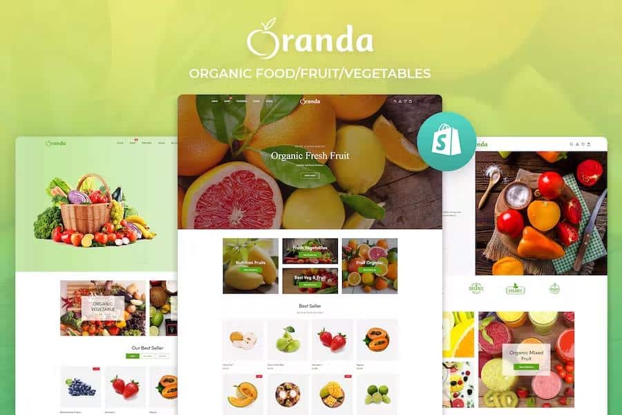 Oranda – Organic Food Fruit Vegetables eCommerce Shopify Theme Latest Version