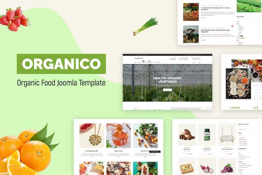 Organico – Nutritionist Food & Farm Joomla 4 Template Latest Version