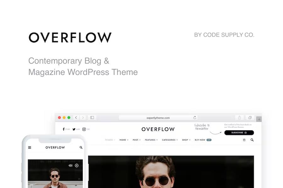 Overflow – Contemporary Blog & Magazine WordPress Theme 1.5.7