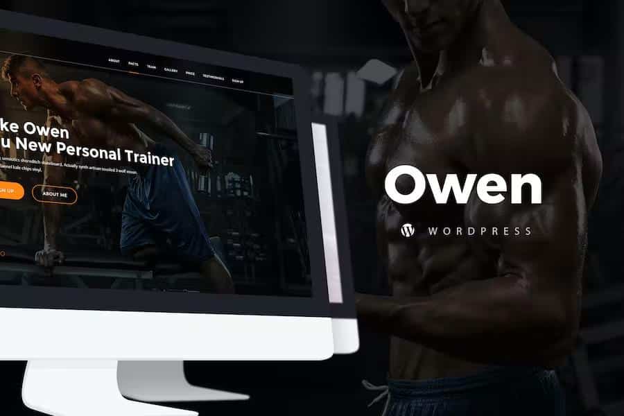 Owen Personal Trainer And Sportone Page Landing Wordpress Theme 100 7658