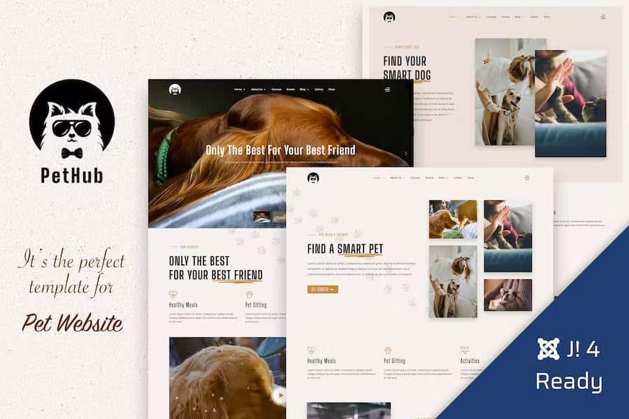 PetHub – Dog, Cat Care & Veterinary Joomla 4 Template Latest Version