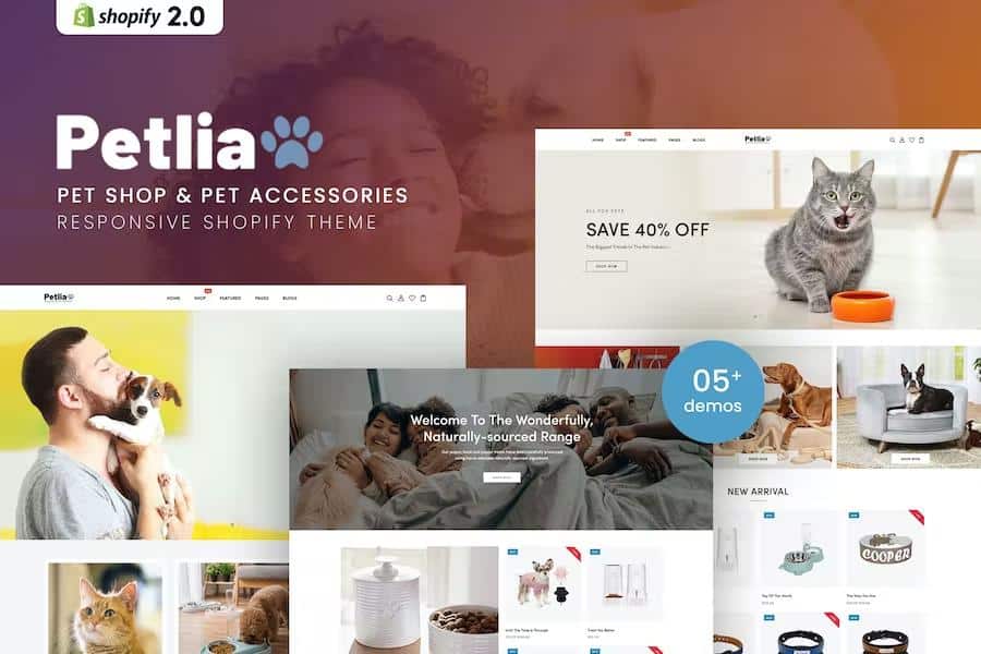 Petlia – Pet Shop & Pet Accessories Responsive Shopify Theme Latest Version