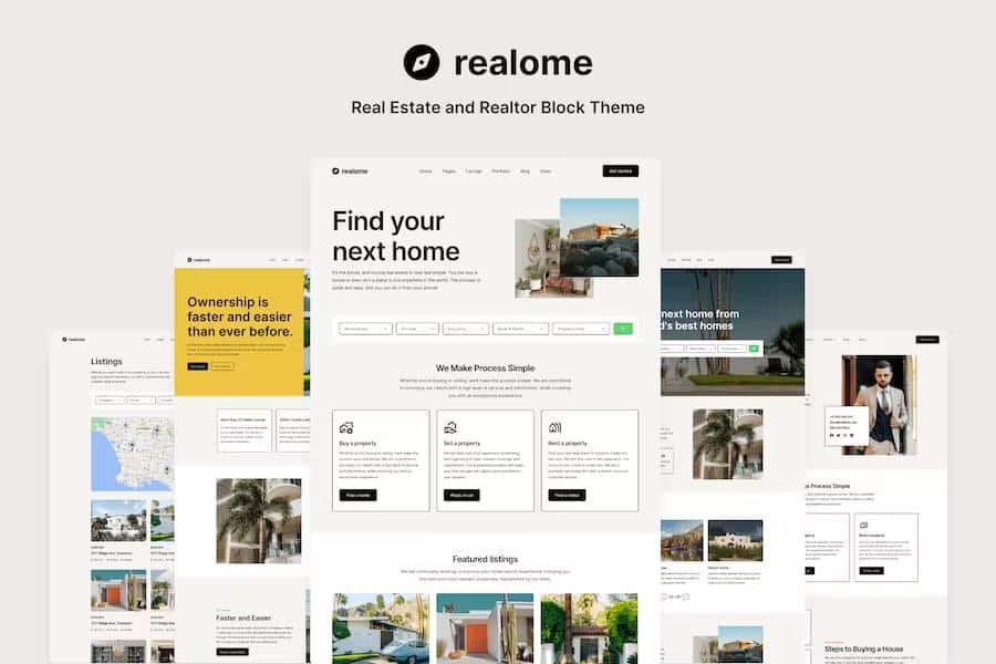 Realome – Real Estate and Realtor Block Theme 1.0.0