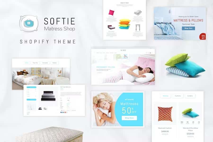 Softie – Shopify Theme for Beds, Pillows Mattress & Interior Shop Latest Version