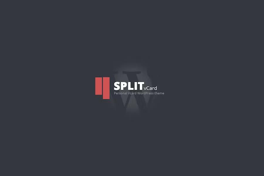 Split : WordPress CV Vcard Template 1.0