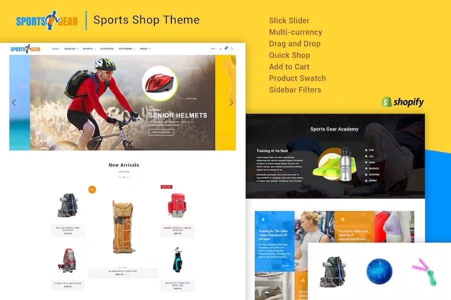 Sports Gear – Shopify Theme Latest Version