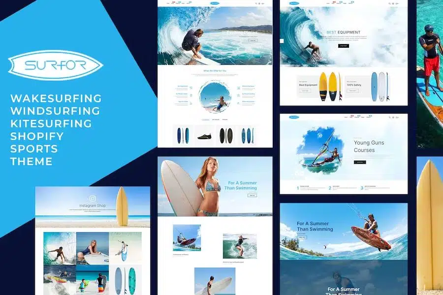 Surfor – Windsurfing Sports Responsive Shopify Theme Latest Version