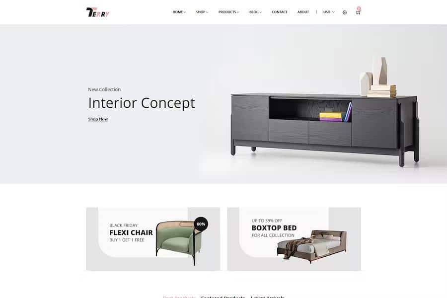 Terry – Furniture Shopify Theme Latest Version