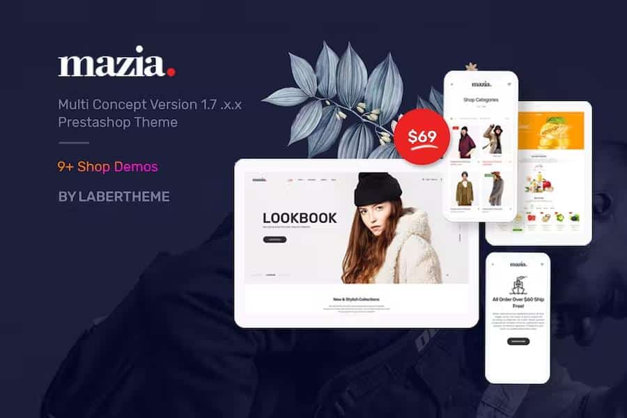 Themes Mazia Responsive Prestashop 1.7 – Labertheme Latest Version