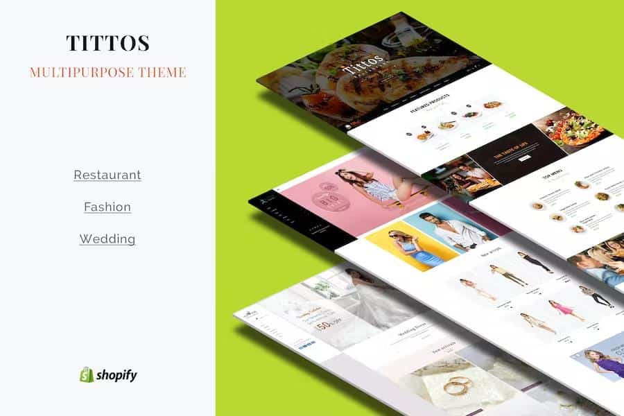 Tittos – Food Fashion, Wedding Shopify Theme Latest Version