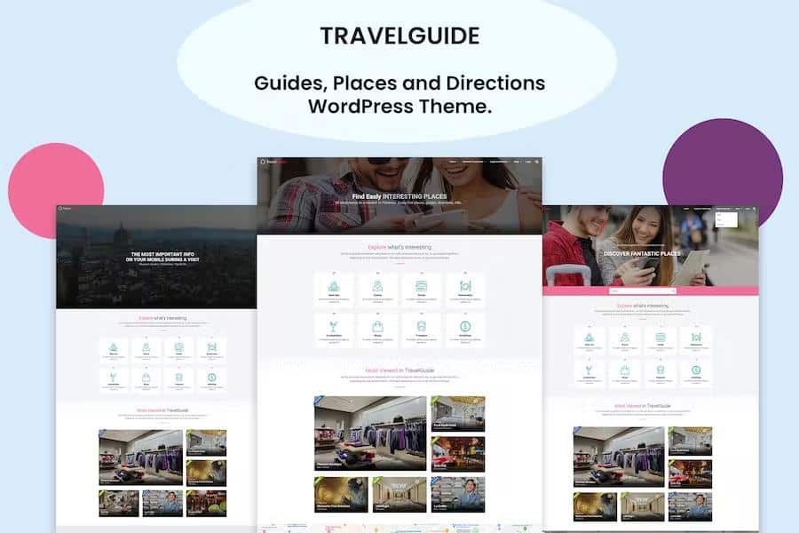 TRAVELGUIDE – Guides, Places and Directions WordPress Theme 1.0