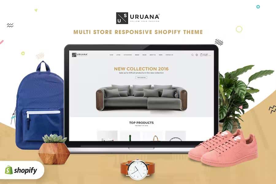 Uruana – Multi Store Responsive Shopify Theme Latest Version