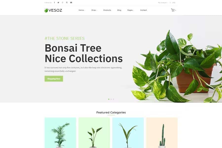 Vesoz – Plants And Nursery Shopify Theme Latest Version