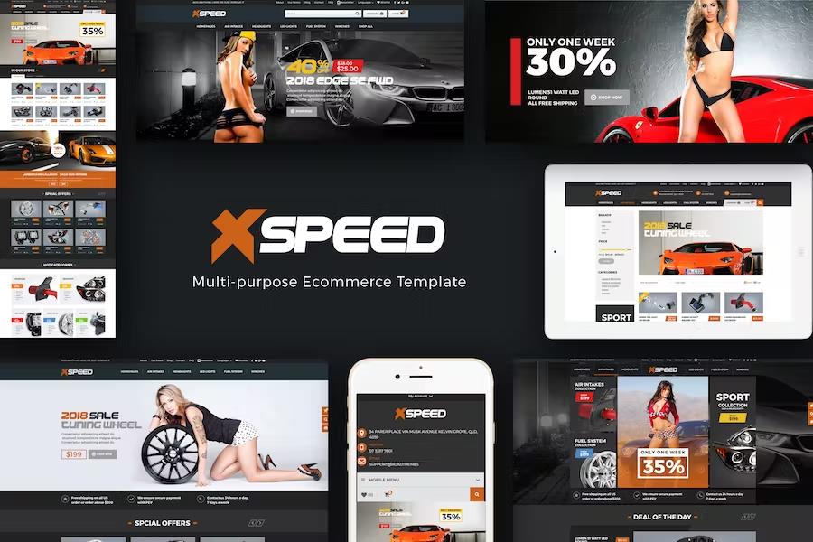 Xspeed – Accessories Car Opencart Theme Latest Version